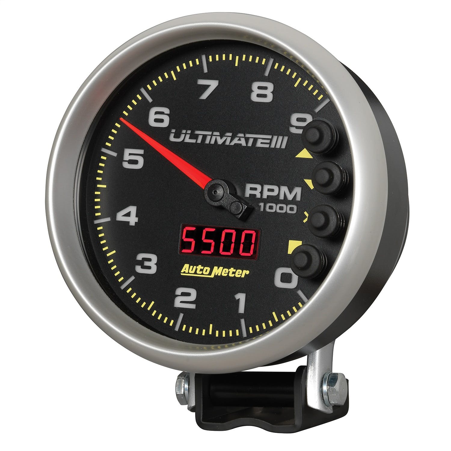 AutoMeter Products 6887 5 Ultimate Plus (Engine + Driveshaft). 9,000 RPM, Black