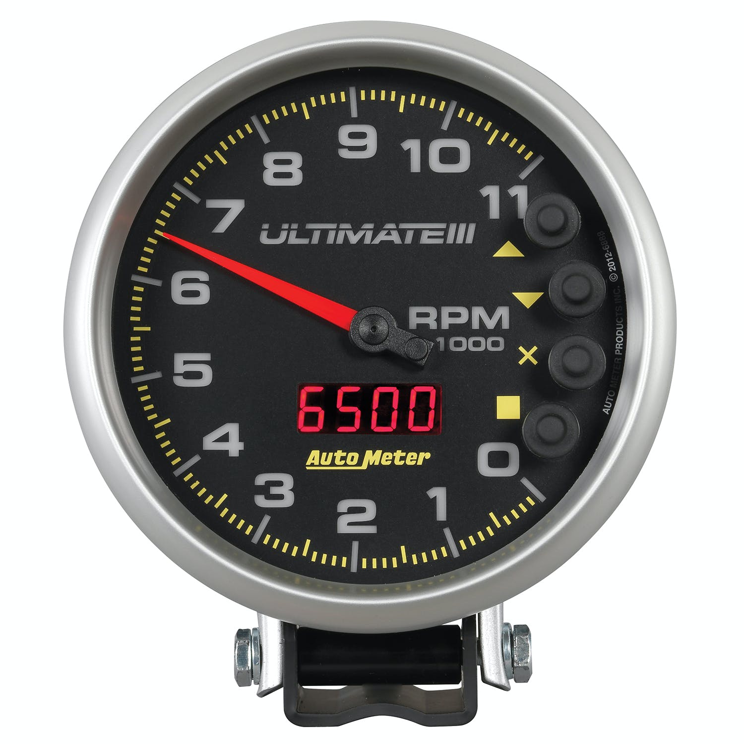 AutoMeter Products 6888 5 Ultimate Plus (Engine + Driveshaft). 11,000 RPM, Black