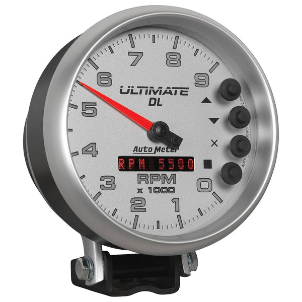 AutoMeter Products 6894 5 Ultimate DL (+ pressure, wideband, G-Meter), 9,000 RPM, Silver