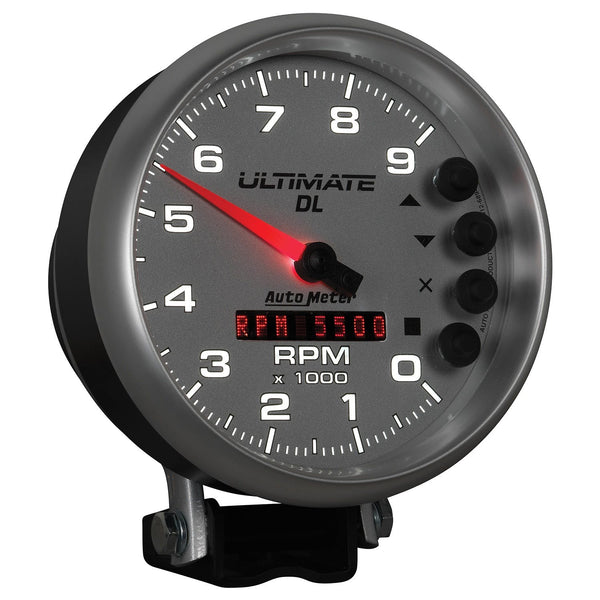 AutoMeter Products 6894 5 Ultimate DL (+ pressure, wideband, G-Meter), 9,000 RPM, Silver