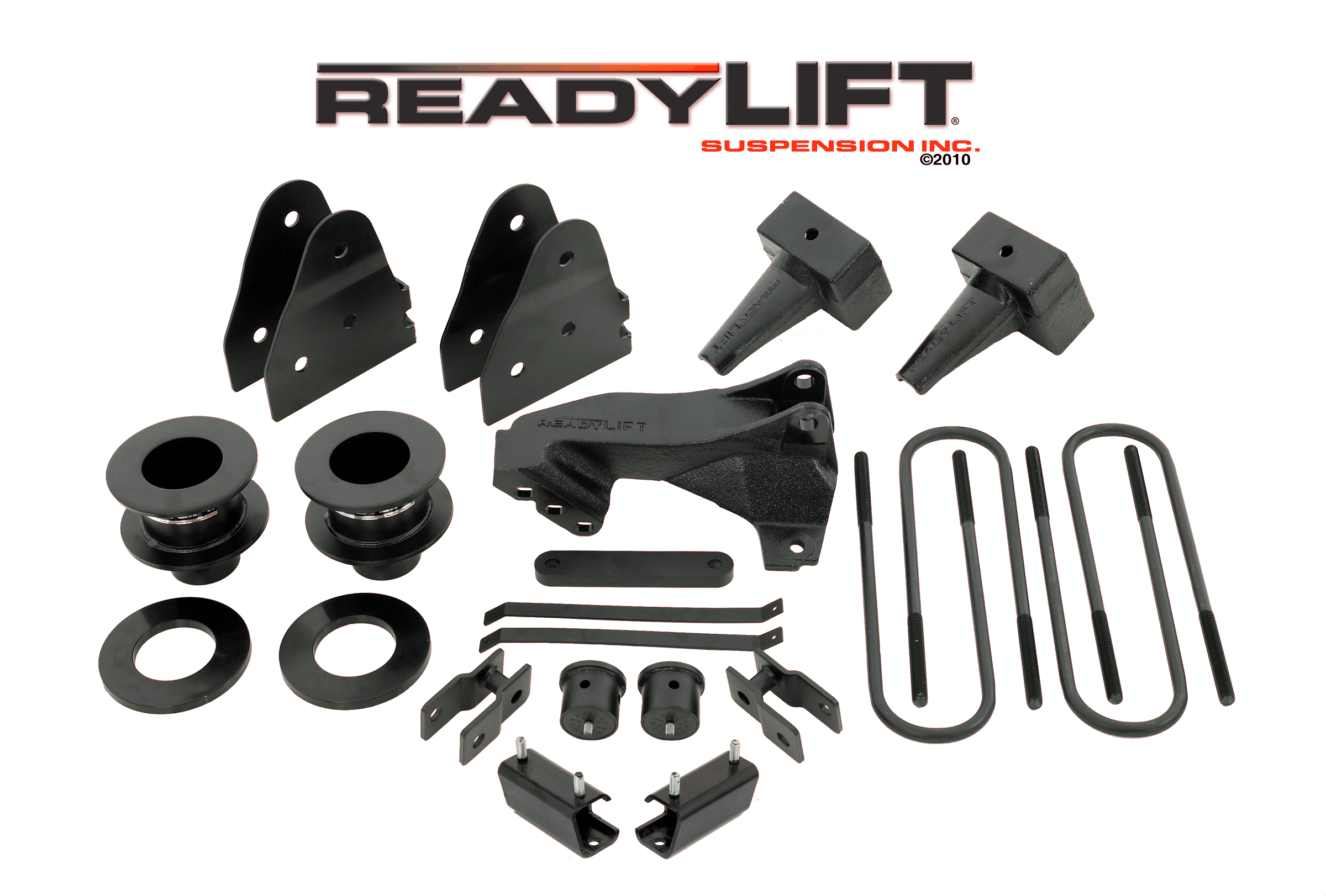ReadyLIFT 69-2524 2.5" SST Lift Kit with 4" Rear Tapered Blocks - 1 pc Drive Shaft without Shock
