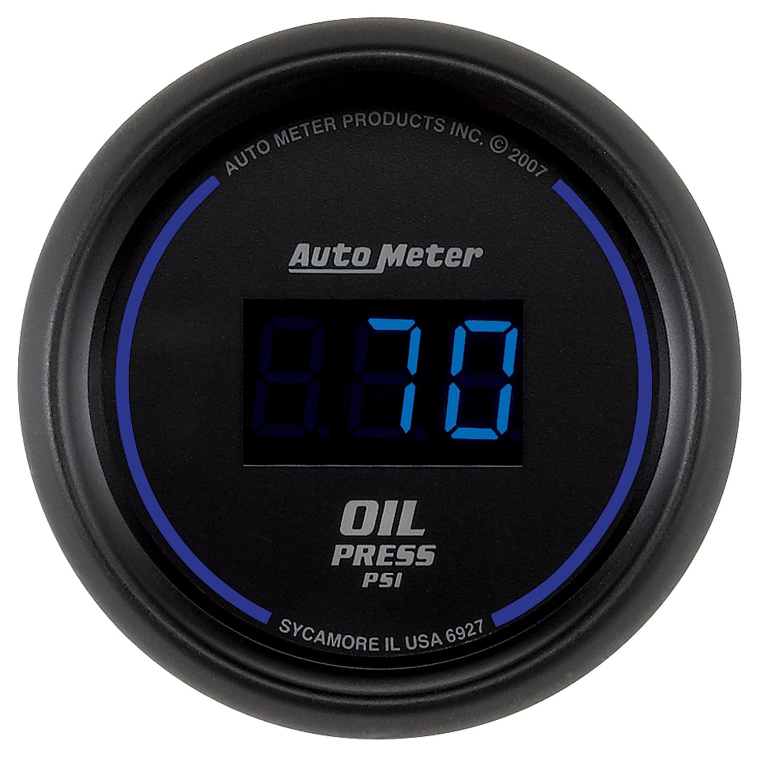 AutoMeter Products 6927 2-1/16in Oil Pressure 0-100 PSI Digital Black