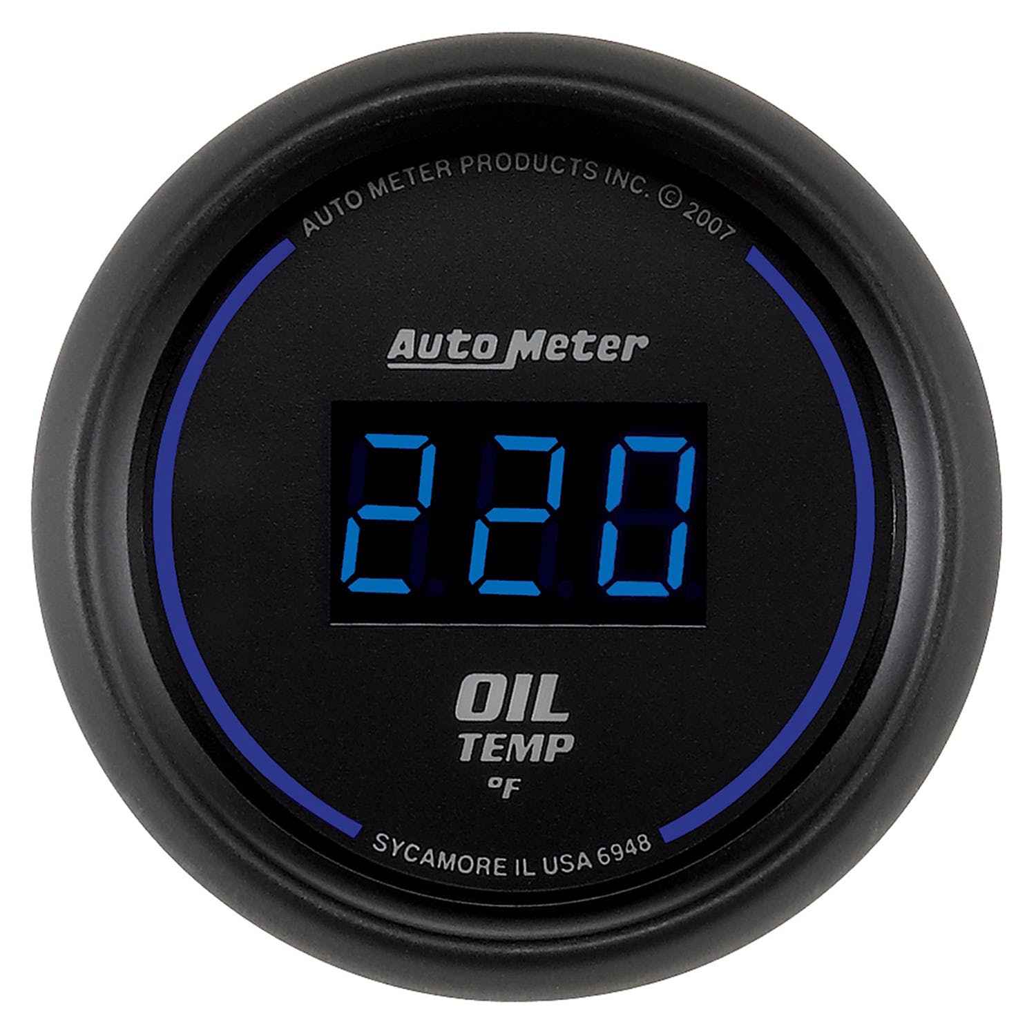 AutoMeter Products 6948 2-1/16in Oil Temp 0- 340 F Digital Black