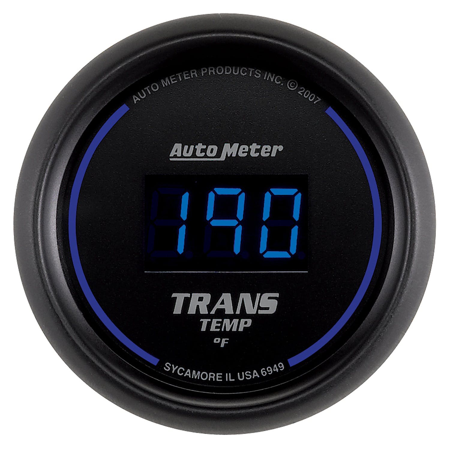 AutoMeter Products 6949 2-1/16in Trans Temp 0- 340 F Digital Black