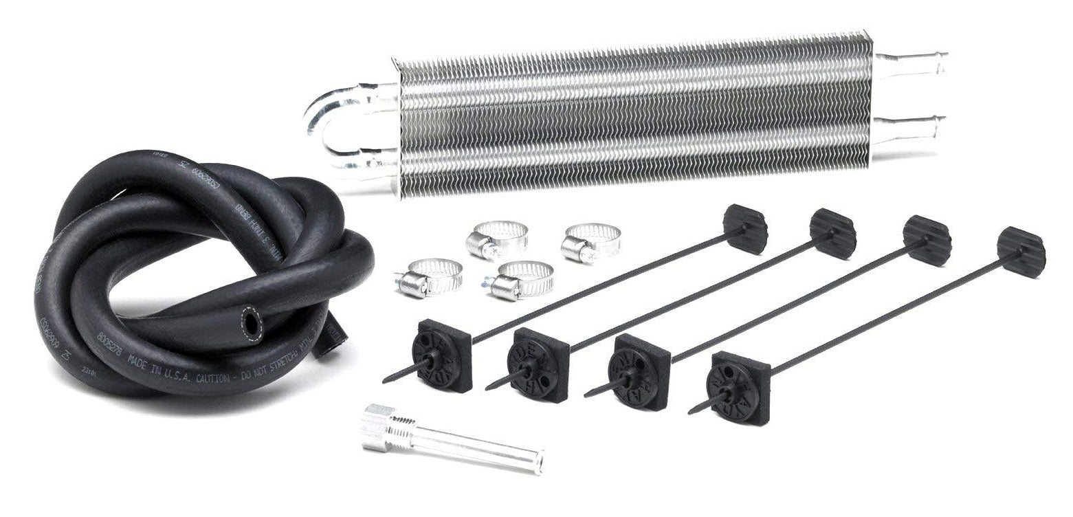 Borgeson Standard steering cooler kit. Includes cooler, hose, hose clamps and mount kit. 925125