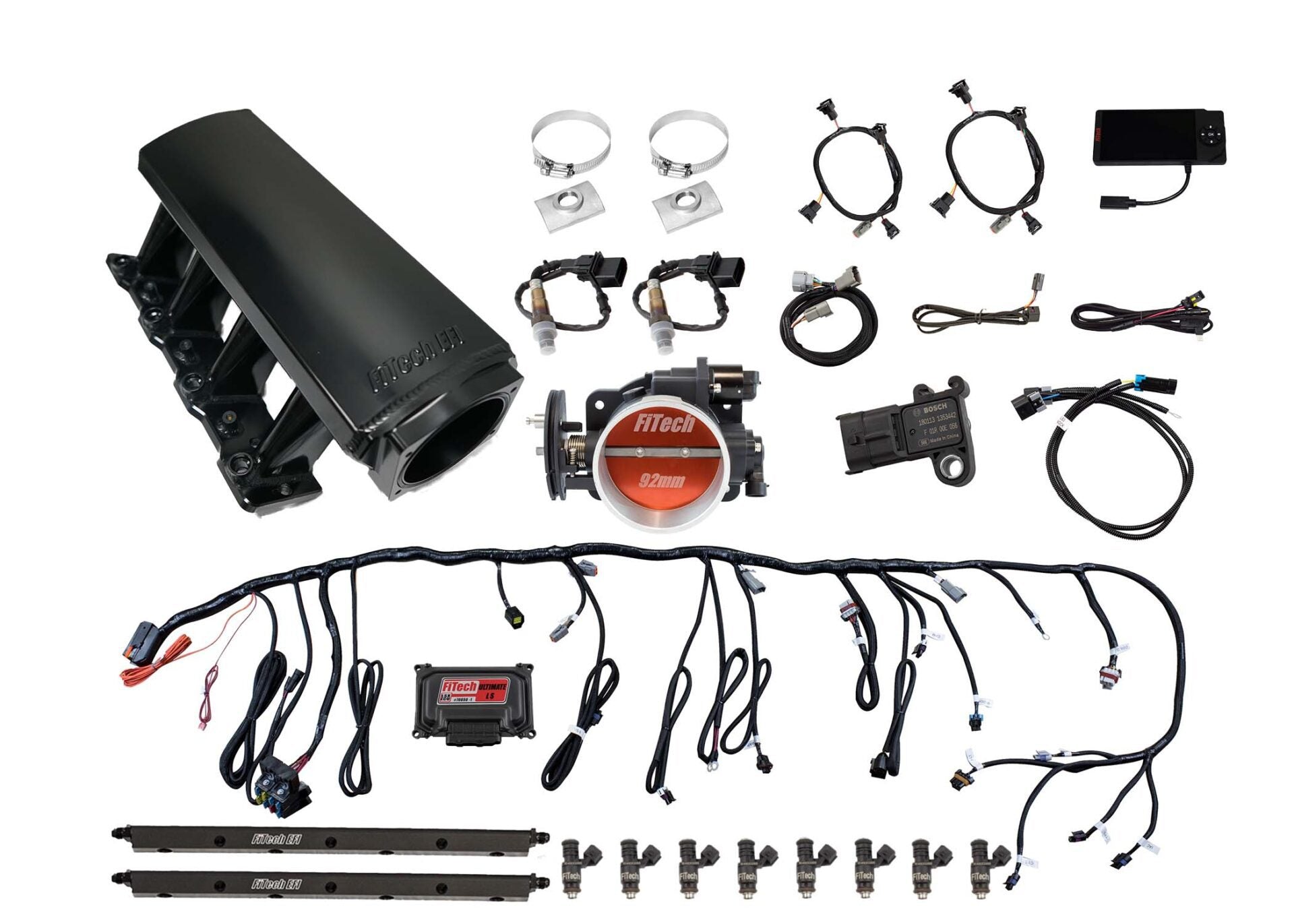 FiTech 70007 Ultimate LS Truck Kit (500 HP, Trans Control, Cathedral Port)