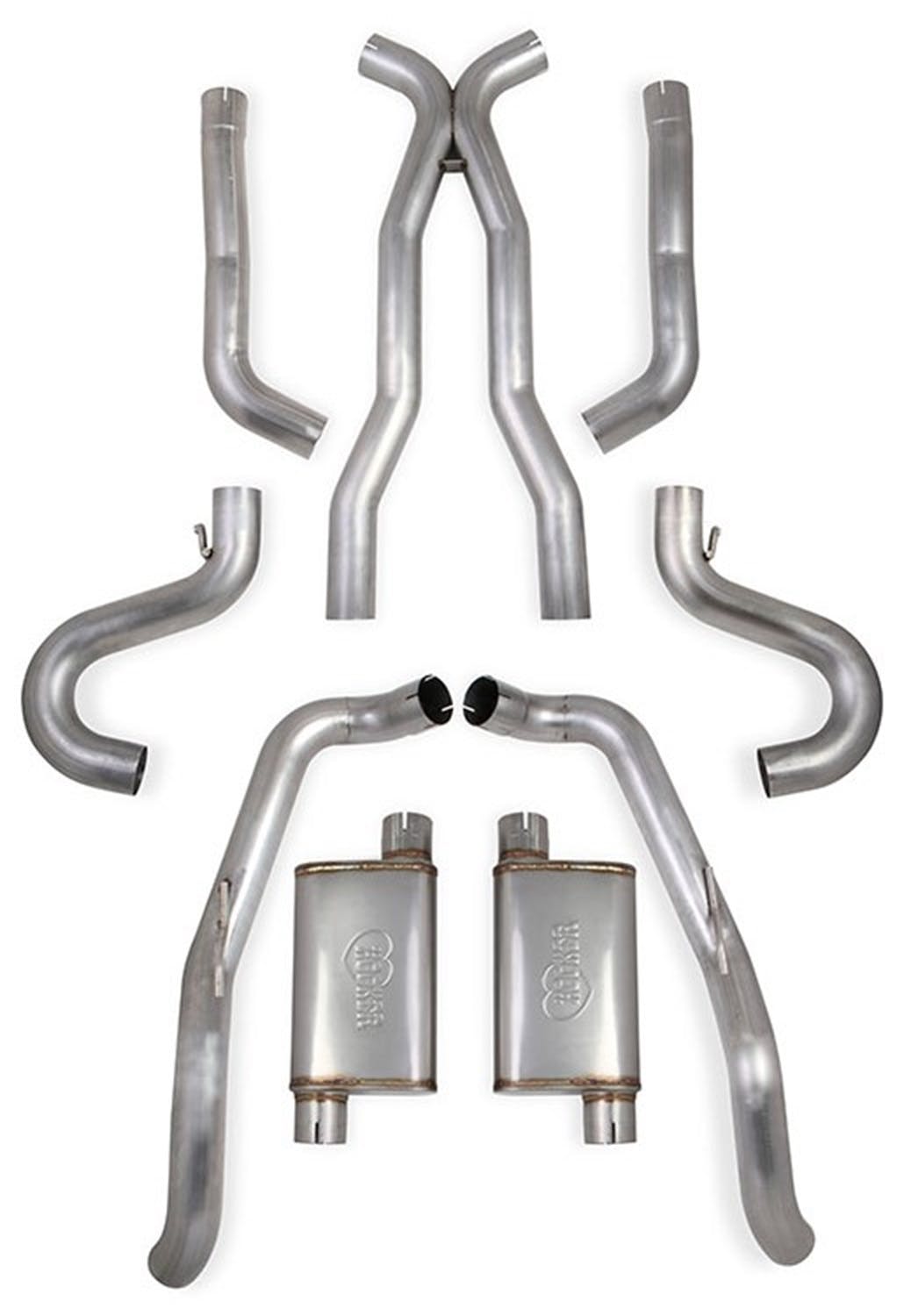 Hooker 70501353-RHKR 68-72 GM A-BODY EXHAUST SYSTEM, 2.5 IN,