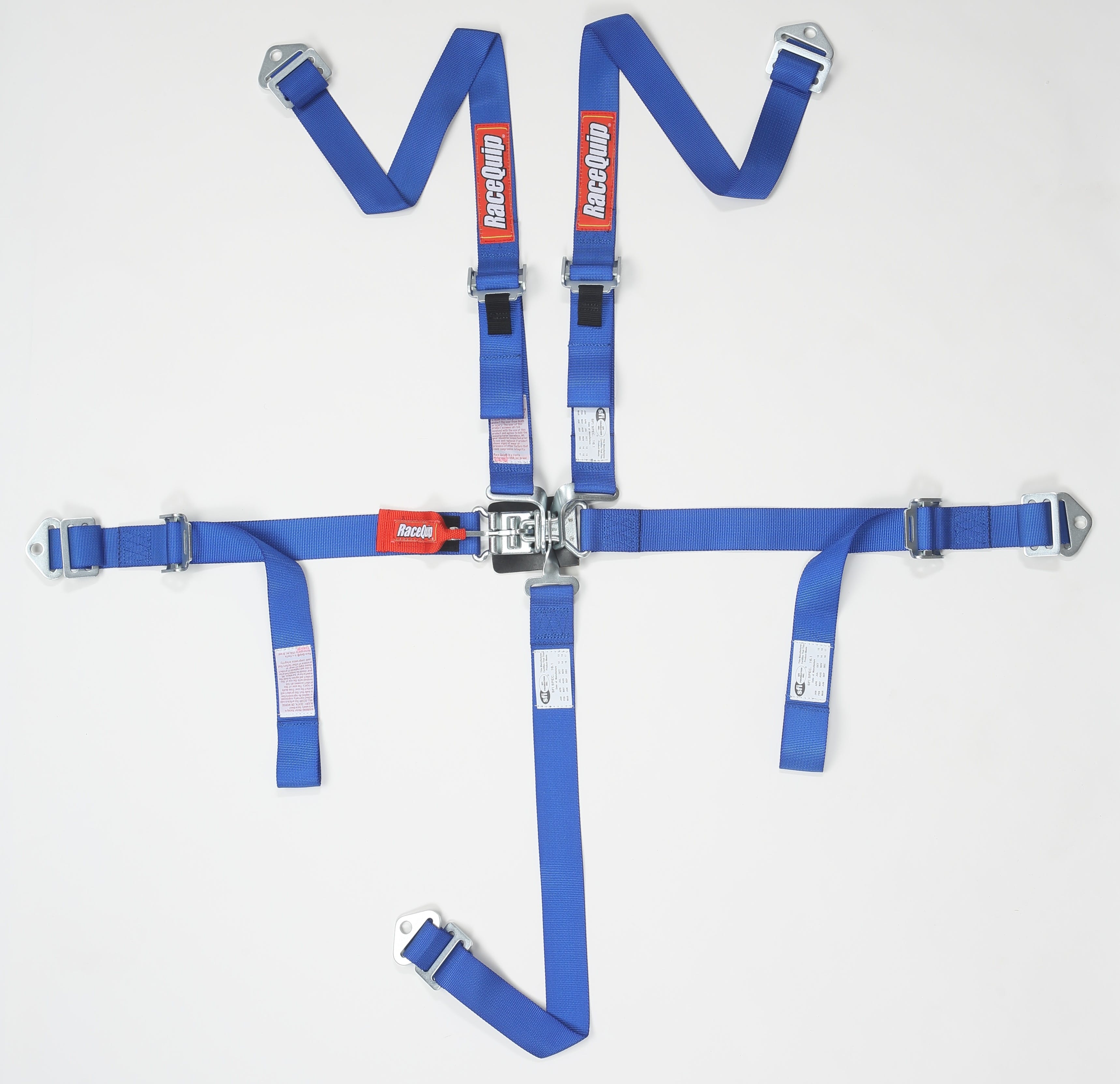 RaceQuip 709029 SFI 16.2 JR Dragster and Quarter Midget 5-Point Youth Racing Harness Set (Blue)