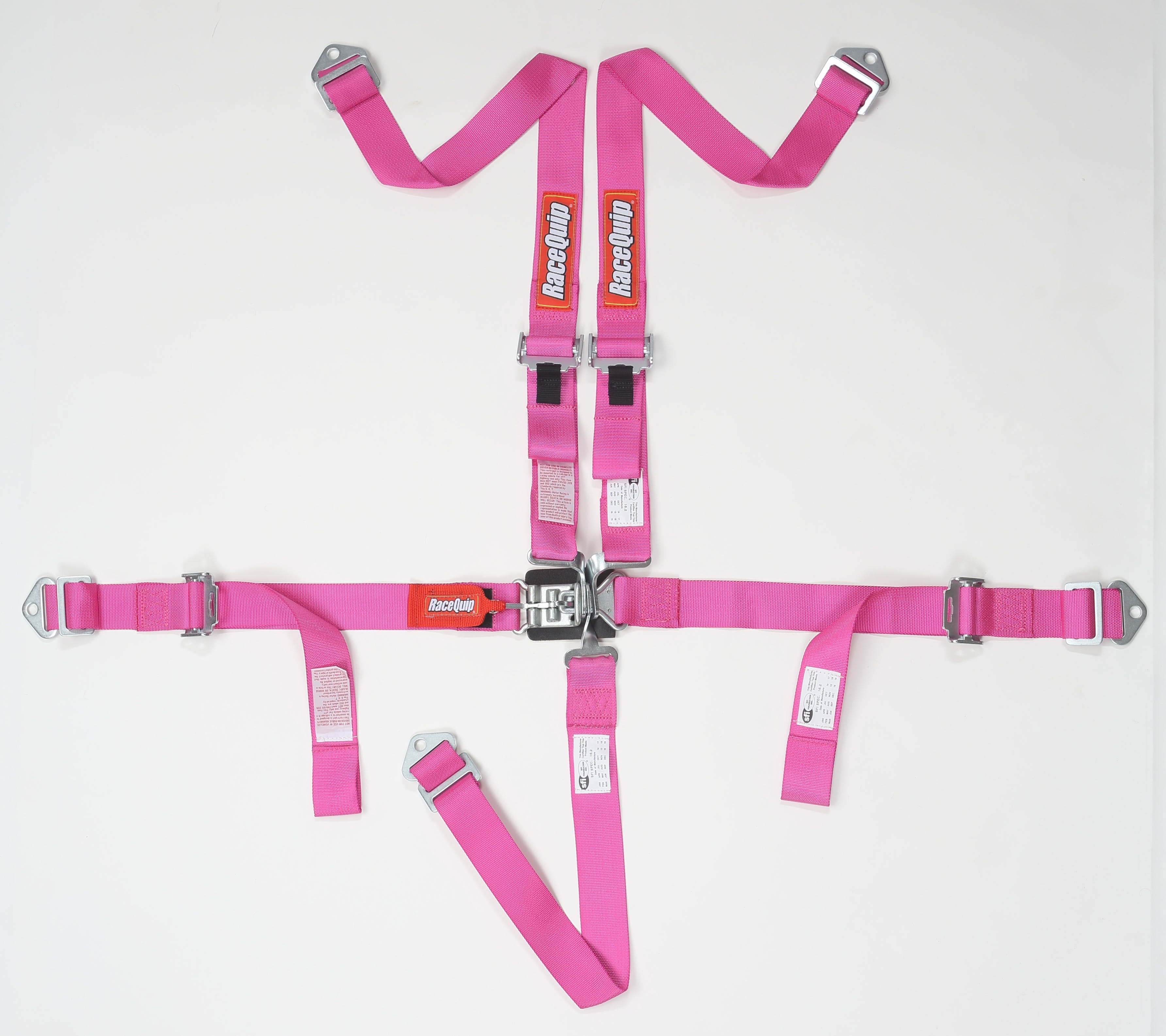 RaceQuip 709089 SFI 16.2 JR Dragster and Quarter Midget 5-Point Youth Racing Harness Set (Pink)