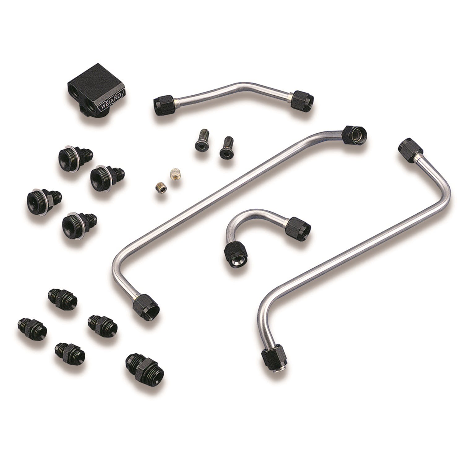 Weiand 7093 FUEL LINE KIT STNLS STL FOR