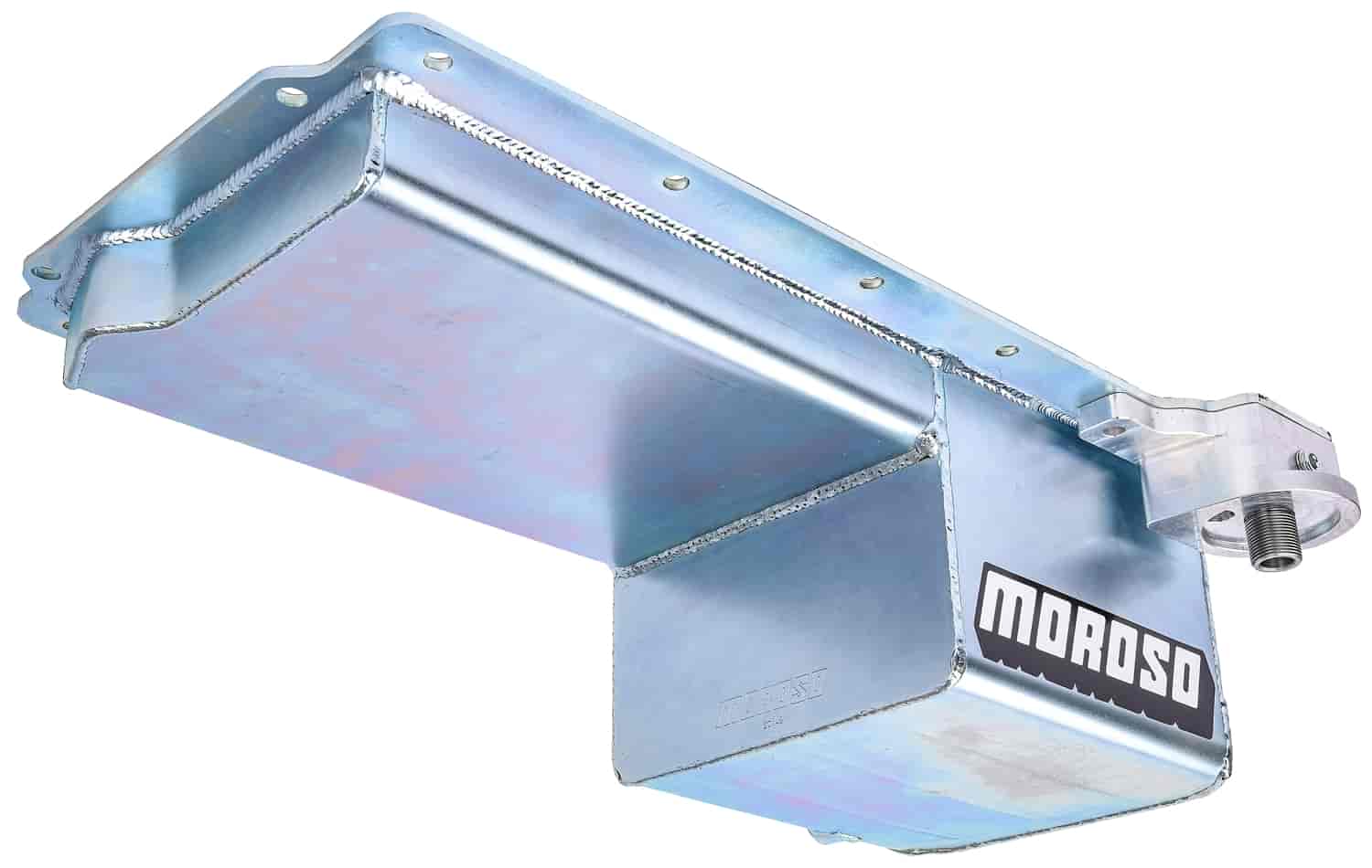 Moroso 20145 Wet Rear Sump Steel Oil Pan (6 deep/5qt/Baffled/Chevy LS Series and Rear Pumps)