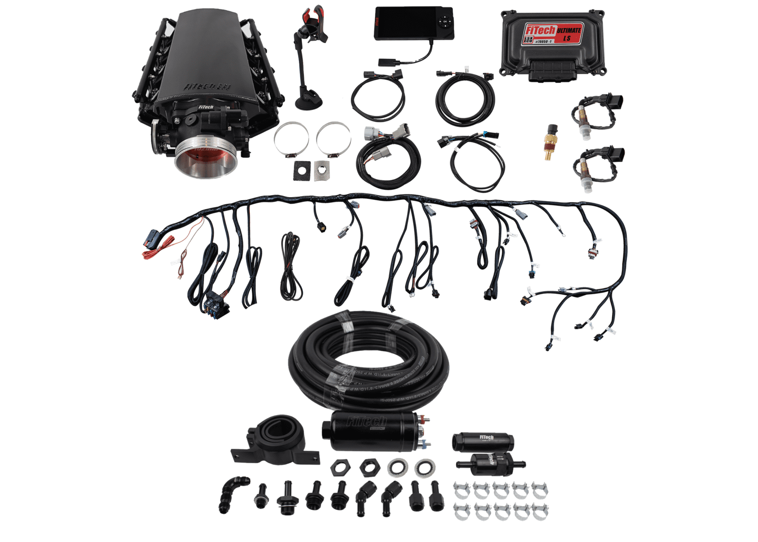 FiTech 71001 Ultimate LS Kit (500 HP, No Trans Control, Inline Fuel Pump)-for LS1/LS2/LS6