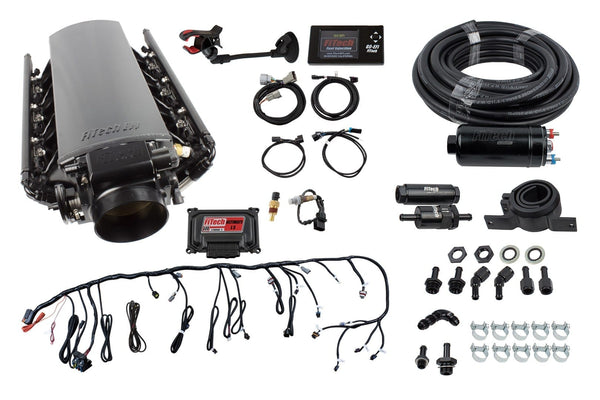 FiTech 71007 Ultimate LS Truck Kit (500HP/Trans Control/Inline Fuel Pump/Cathedral Port)