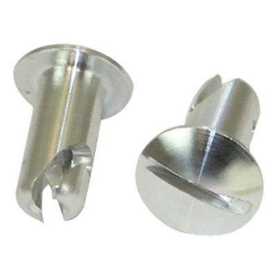 Moroso 71331 5/16 Slotted Oval-Head Quick Fasteners (Aluminum/.500-Medium/10pk)
