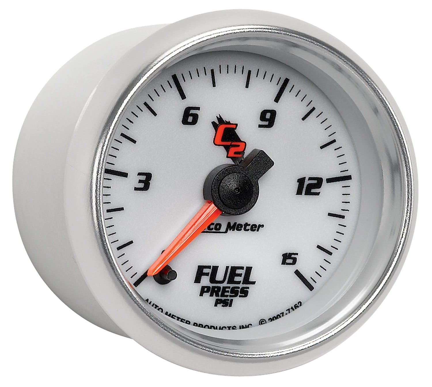 AutoMeter Products 7162 Gauge; Fuel Pressure; 2 1/16in.; 15psi; Digital Stepper Motor; C2