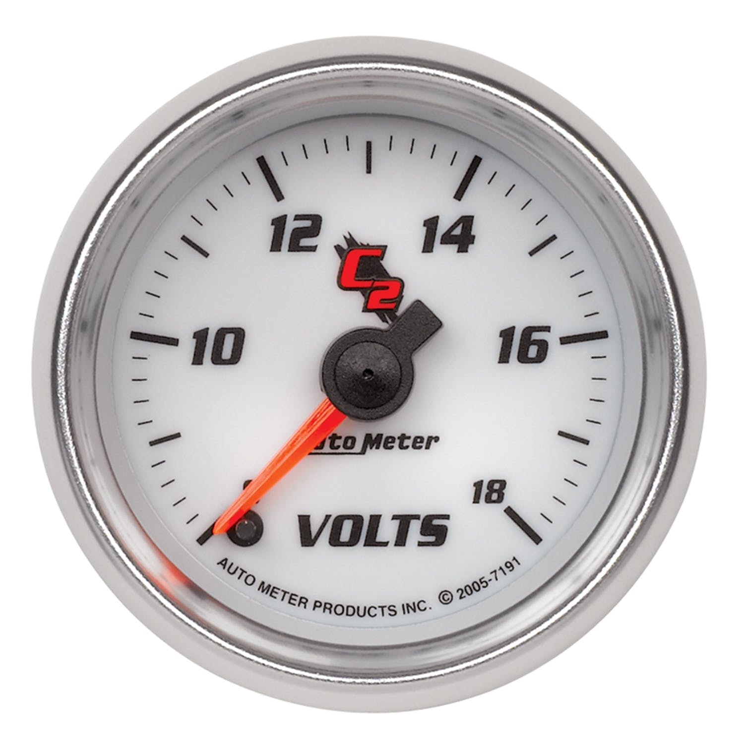 AutoMeter Products 7191 Gauge; Voltmeter; 2 1/16in.; 18V; Digital Stepper Motor; C2