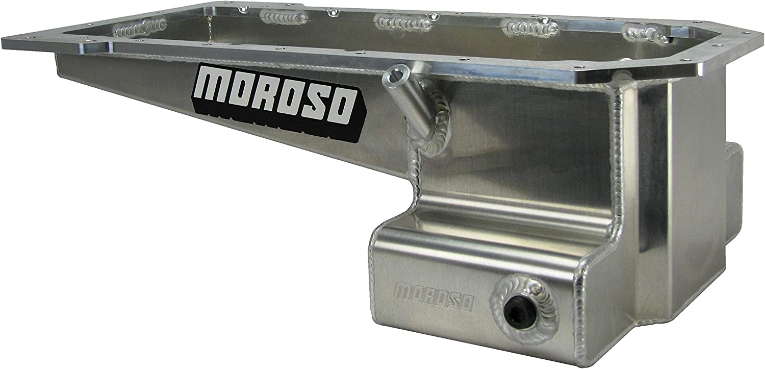 Moroso 21161 Wet Sump Aluminum Oil Pan (7.6 deep/11qt/Baffled/ T-sump/LX Series 5.7L/6.1L)