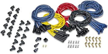 Moroso 73232 Blue Max Universal Spiral Core Wire Set (Black/Unsleeved/8-Cyl./Straight Boots)