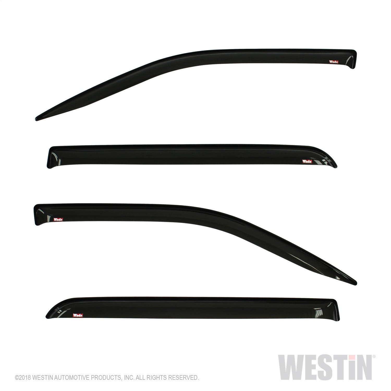 Westin Automotive 72-35432 Tape On Wind Deflector 4pc Smoke