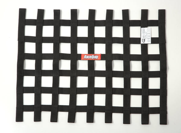 RaceQuip 725005 SFI 24.1 Ribbon-Style Race Car Window Net (Black, 18x24)