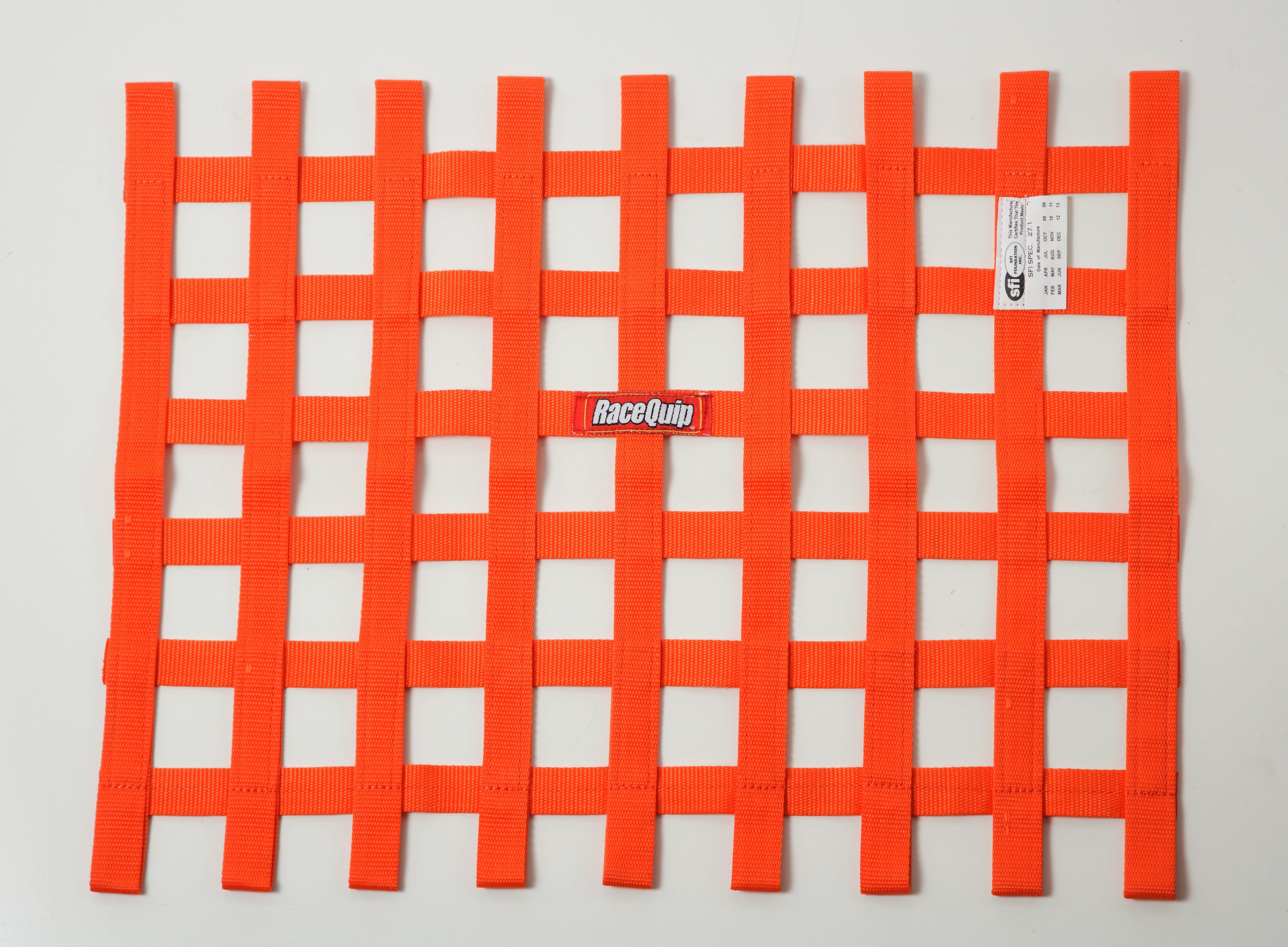 RaceQuip 725045 SFI 24.1 Ribbon-Style Race Car Window Net (Orange, 18x24)