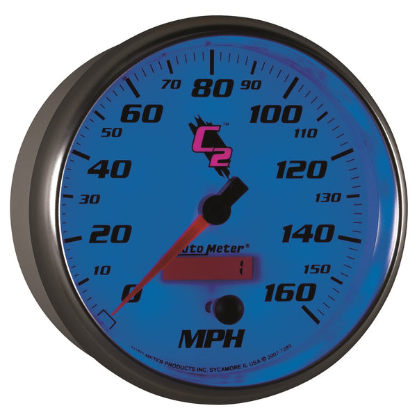 AutoMeter Products 7289 5in Speedo, 160 Mph In-Dash C2