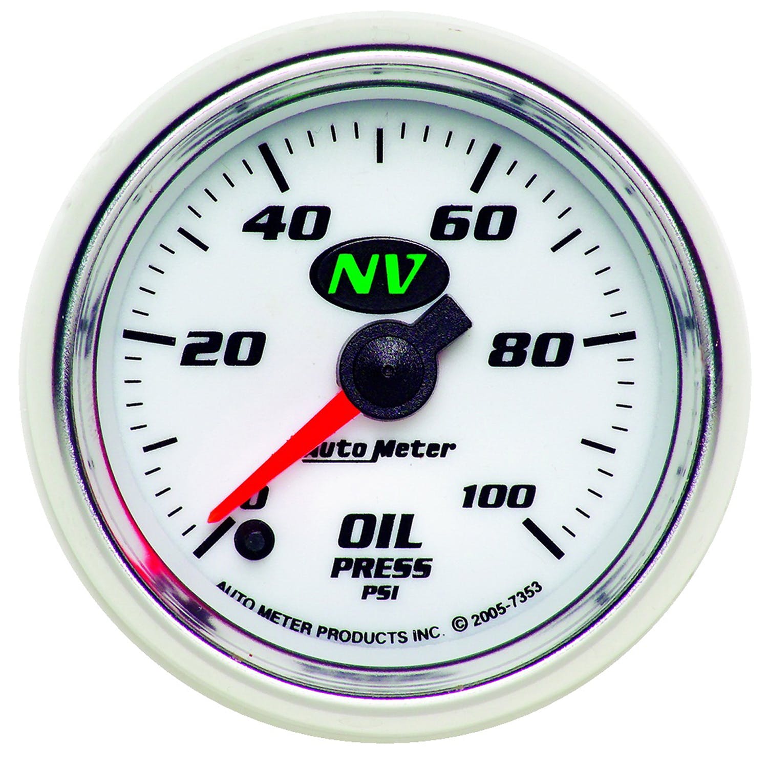 AutoMeter Products 7353 GAUGE; OIL PRESSURE; 2 1/16in.; 100PSI; DIGITAL STEPPER MOTOR; NV