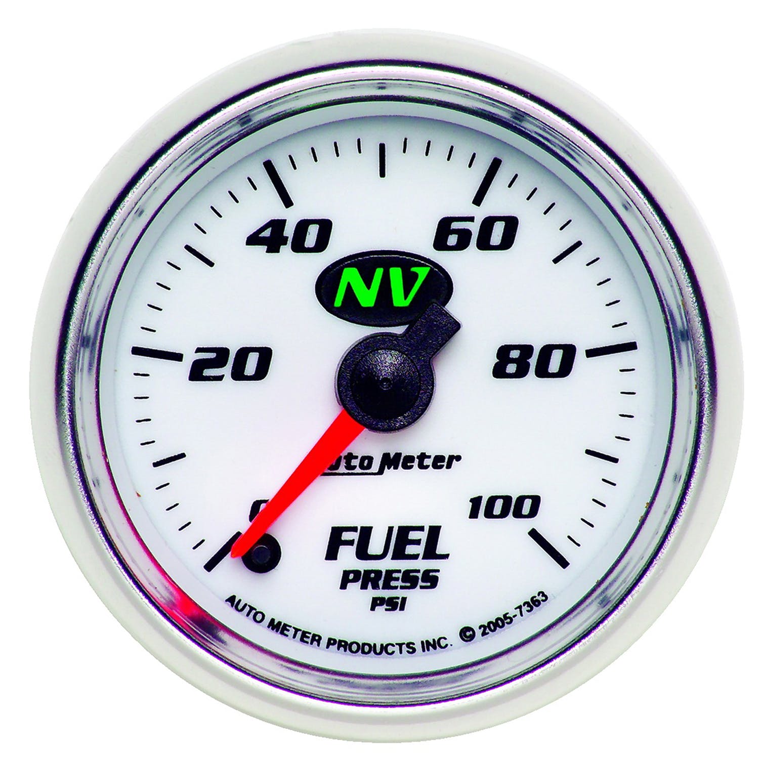 AutoMeter Products 7363 Gauge; Fuel Pressure; 2 1/16in.; 100psi; Digital Stepper Motor; NV