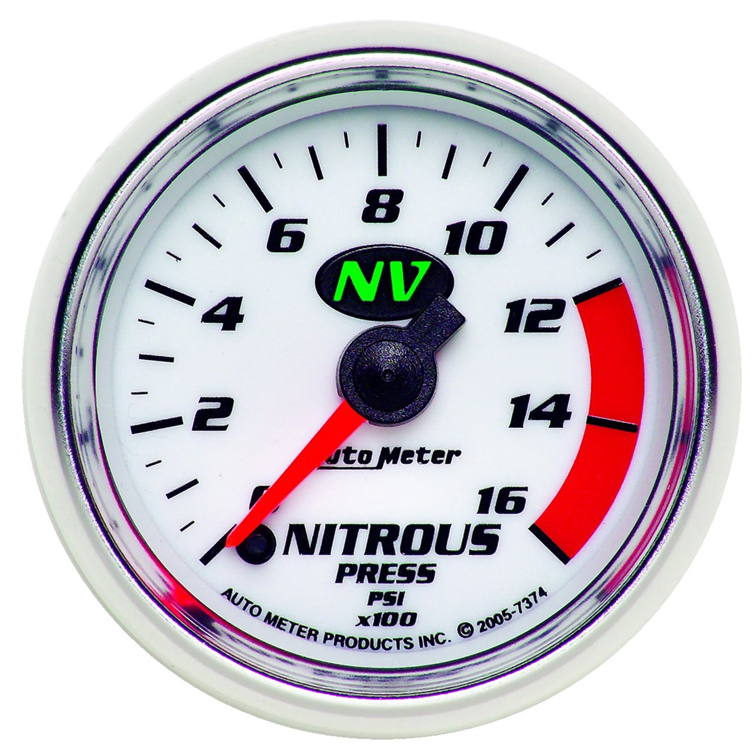 AutoMeter Products 7374 Nitrous Press 0-1600 PSI