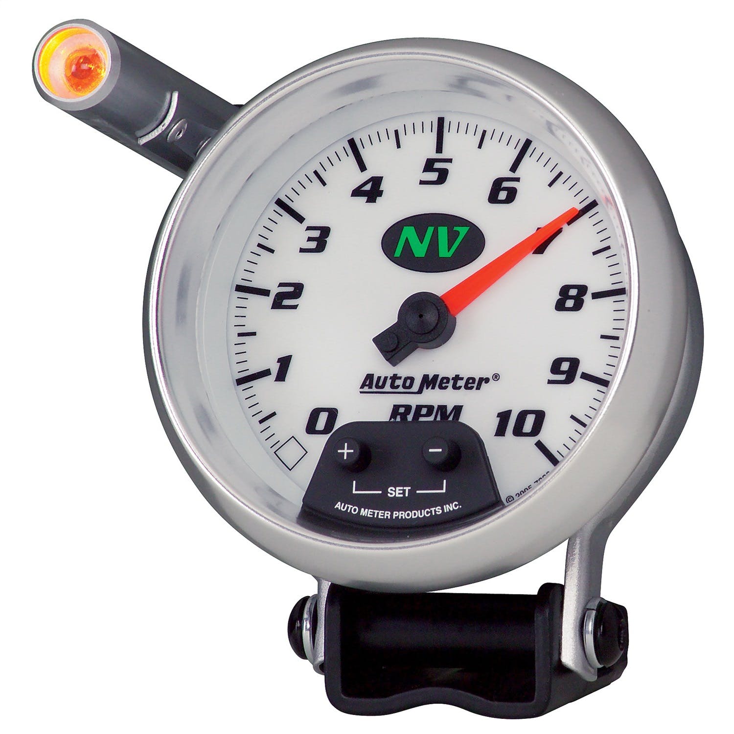 AutoMeter Products 7390 Gauge; Tachometer; 3 3/4in.; 10k RPM; Pedestal w/ext. Quick-Lite; NV