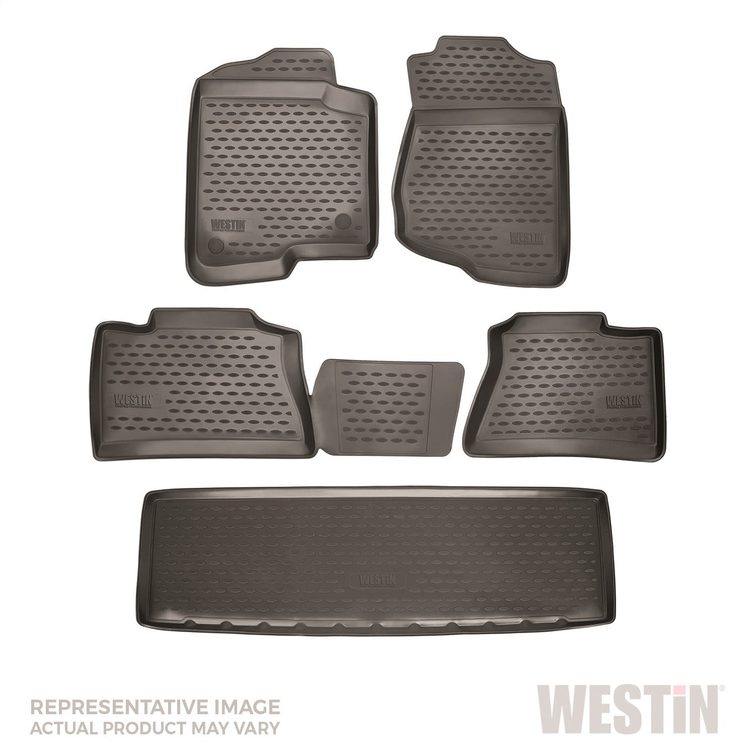 Westin Automotive 74-05-51004 Profile Liners Front, 2nd and 3rd Row Set Black