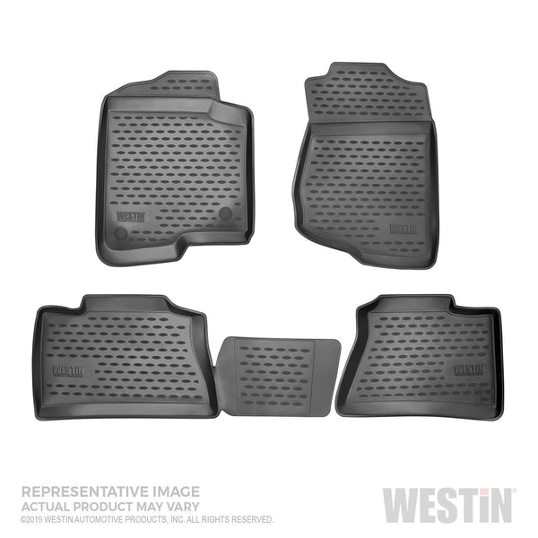 Westin Automotive 74-07-51011 Profile Floor Liners Front and 2nd Row Black