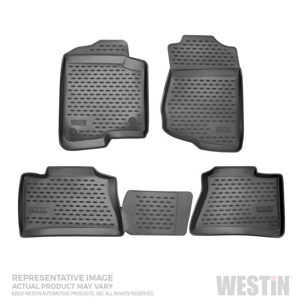 Westin Automotive 74-12-51032 Profile Floor Liners Front and 2nd Row, Black
