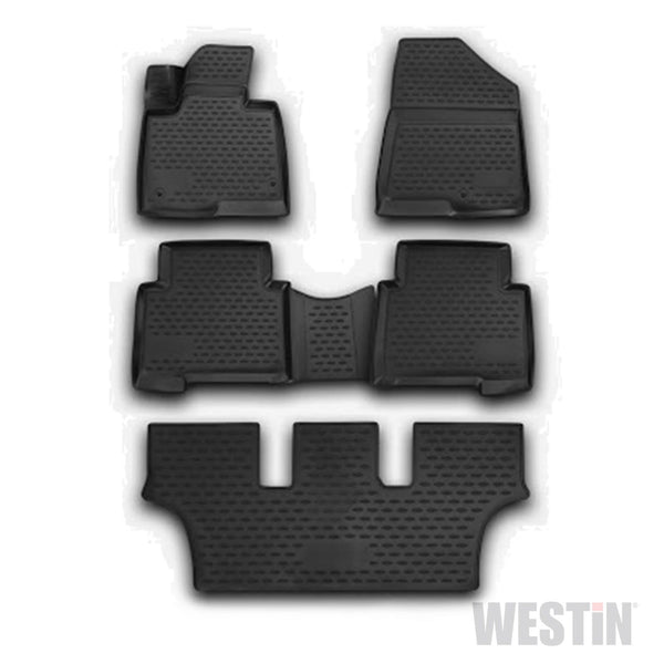 Westin Automotive 74-17-51043 Profile Liners Front, 2nd and 3rd Row Set Black