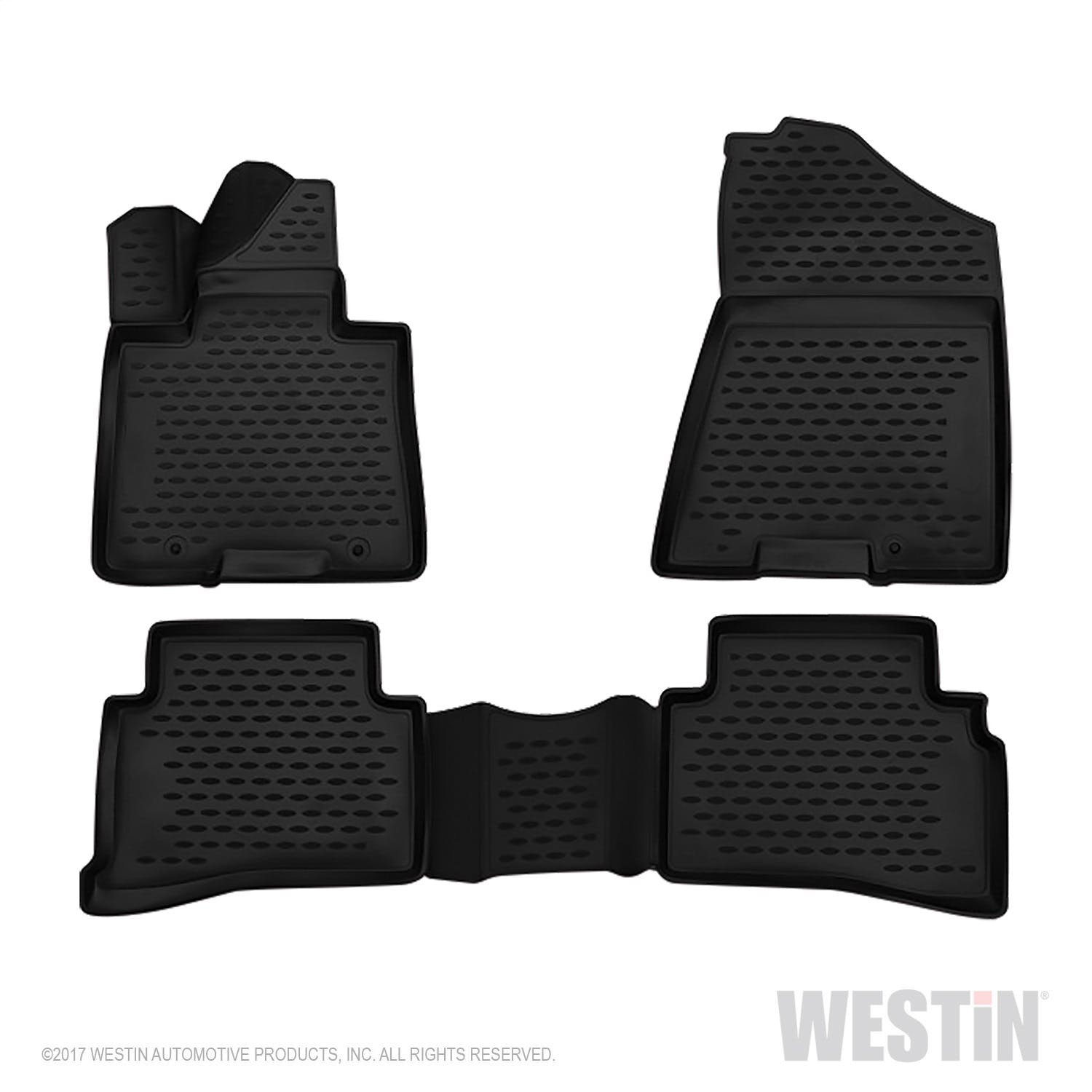 Westin Automotive 74-22-51051 Profile Floor Liners Front and 2nd Row Black