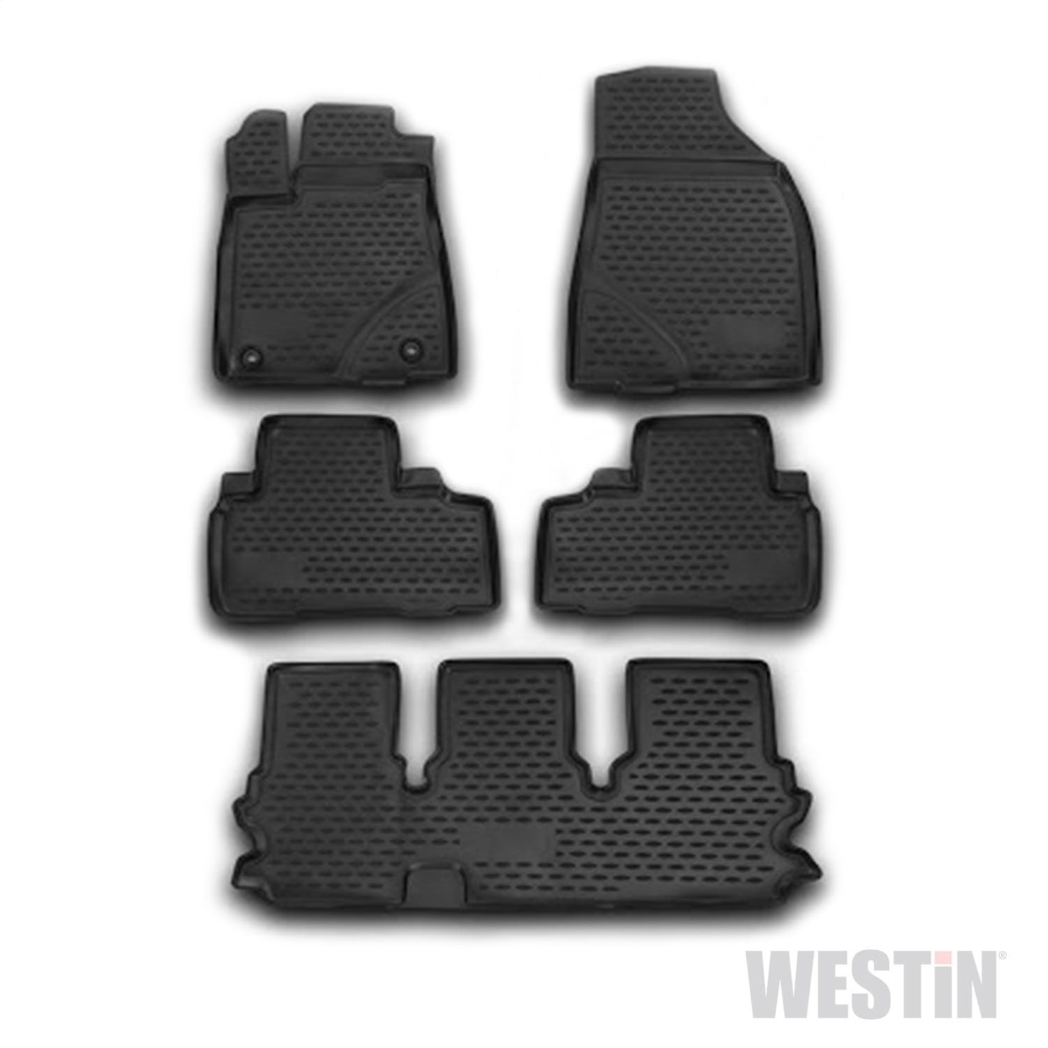 Westin Automotive 74-41-51036 Profile Liners Front, 2nd and 3rd Row Set Black