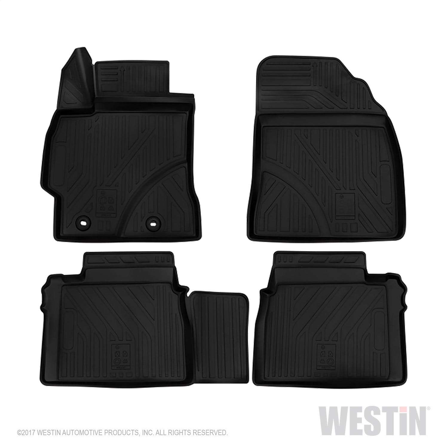 Westin Automotive 74-41-51043 Profile Floor Liners Front and 2nd Row Black