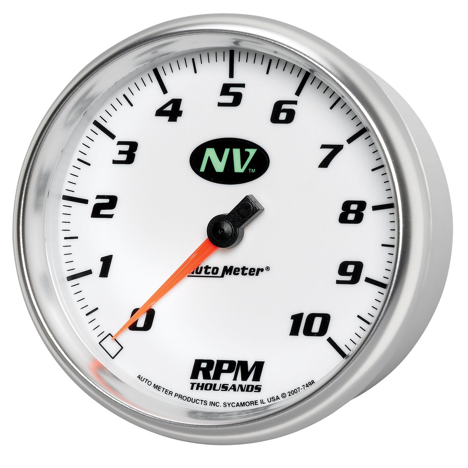 AutoMeter Products 7498 5in Tach, 10,000 Rpm, In- Dash Nv