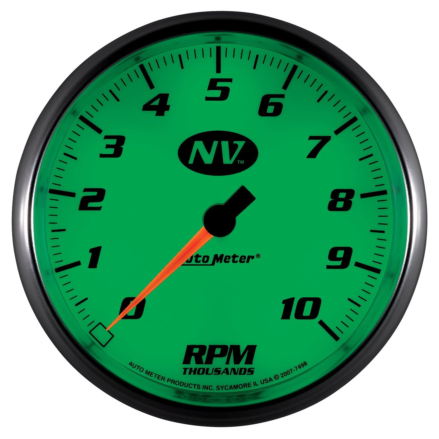 AutoMeter Products 7498 5in Tach, 10,000 Rpm, In- Dash Nv