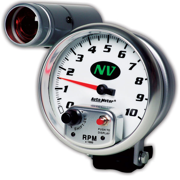 AutoMeter Products 7499 GAUGE; TACHOMETER; 5in.; 10K RPM; PEDESTAL W/EXT. SHIFT-LITE; NV