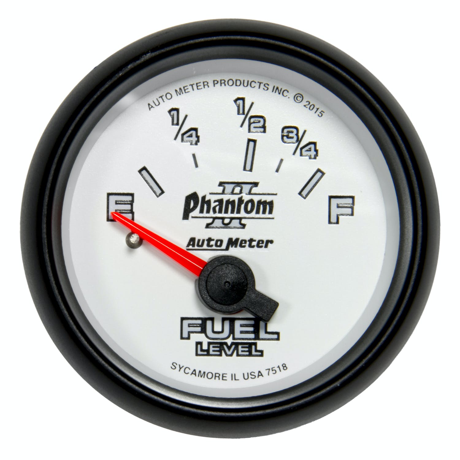 AutoMeter Products 7518 GAUGE; FUEL LEVEL; 2 1/16in.; 16OE TO 158OF; ELEC; PHANTOM II