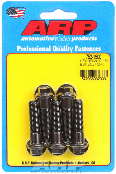 ARP 752-1500 3/8-24 x 1.500 hex black oxide bolts