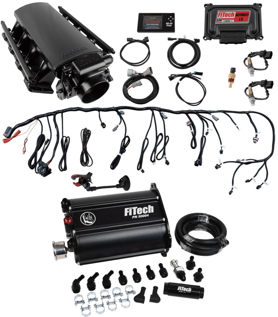 FiTech 75202 Fuel Delivery System, Ultimate LS Master Kit w/ 70002 Kit Plus Force Fuel