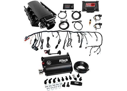 FiTech 75204 Fuel Delivery System, Ultimate LS Master Kit w/ 70004 Kit Plus Force Fuel