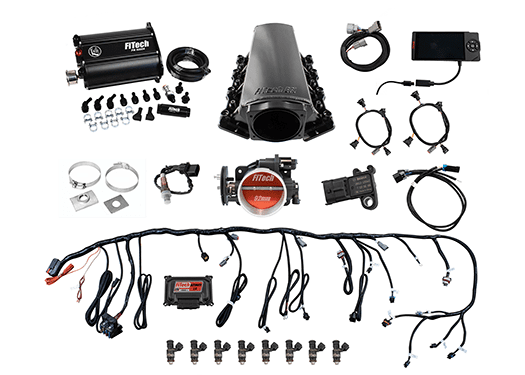 FiTech 75207 Fuel Delivery System, Ultimate LS Tall for LS1/LS2/LS6 - 500HP / Trans Control