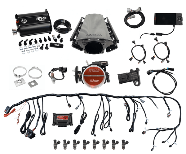 FiTech 75214 Fuel Delivery System, Ultimate LS Master Kit w/ 70014 Kit Plus Force Fuel