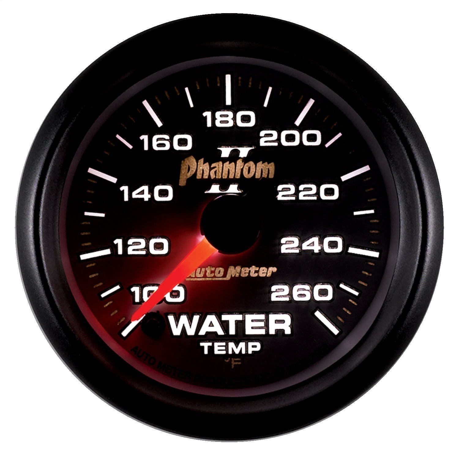AutoMeter Products 7555 Gauge; Water Temp; 2 1/16in.; 100-260° F; Digital Stepper Motor; Phantom II