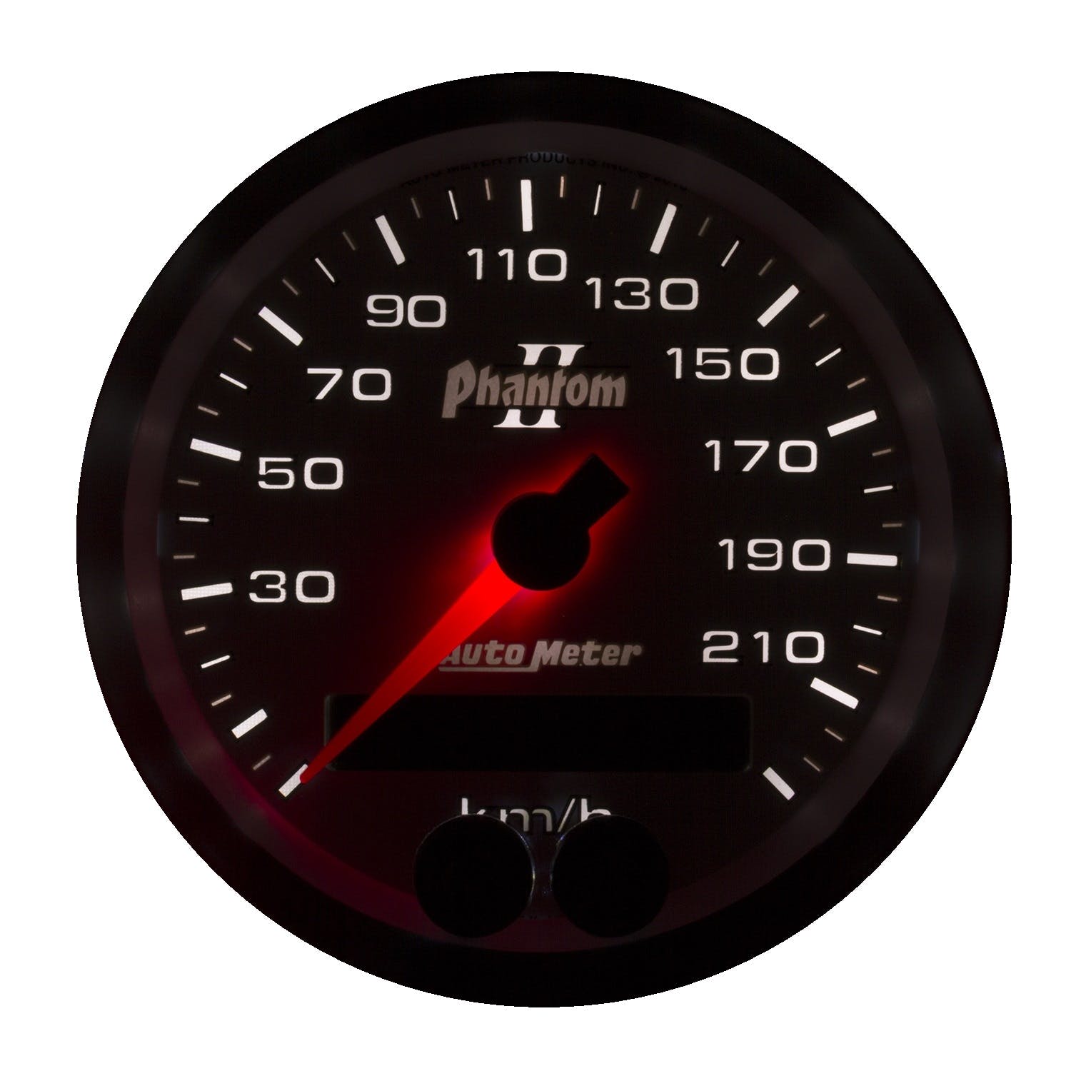 AutoMeter Products 7580-M Speedometer Gauge 3 3/8, 225KM/H, GPS, Phantom II