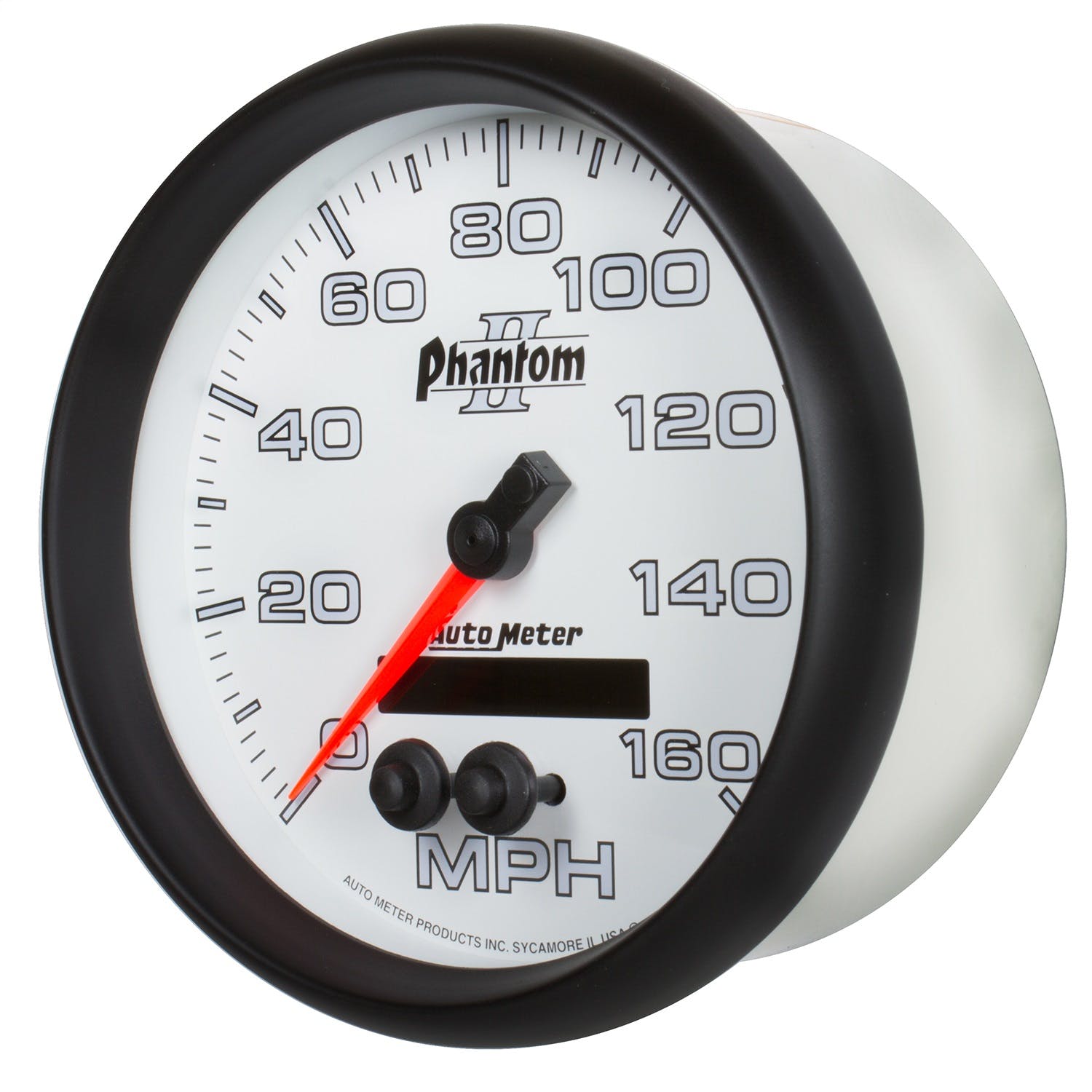 AutoMeter Products 7581 Phantom II Speedometer Gauge, 5, 140mph, GPS