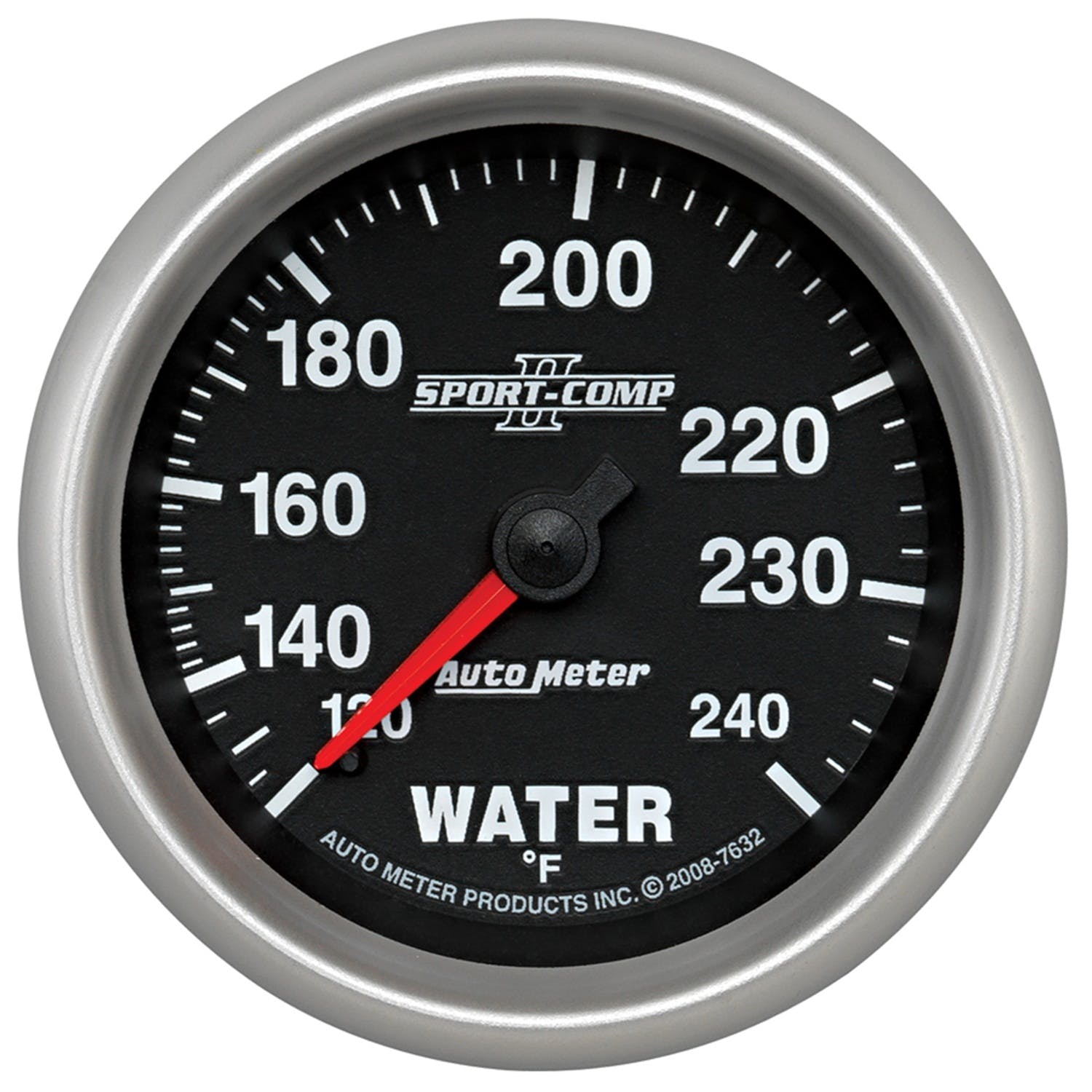 AutoMeter Products 7632 Sport-Comp II 2-5/8in Water Temp, 120- 240F, Mech